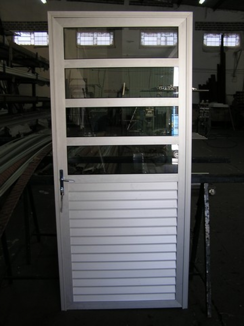 Portas de aluminio esquadrias-353 Alfa Aluminio Inox